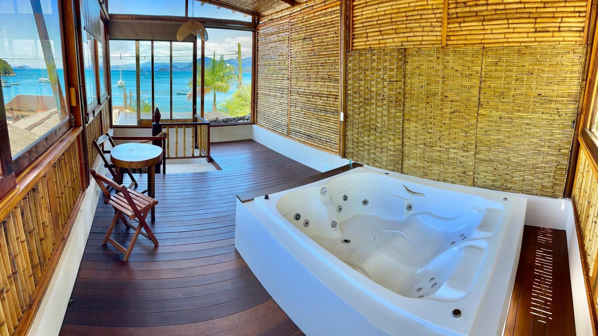 Deck Da Villa Pousada Ubatuba Buitenkant foto